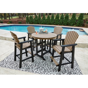 ROSECLIFF HEIGHTS Ratana Outdoor Bar Table And 4 Barstools