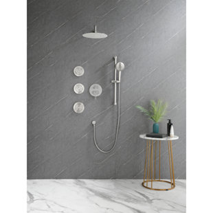 LOVEISHERE Pressure Balanced Complete Shower System with Rough-in Valve