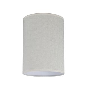 ASPEN CREATIVE CORPORATION 11'' H Faux Linen Textured Fabric Drum Lamp Shade