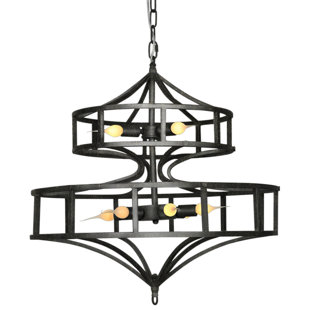 ELLAHOME Phoenix 9 - Light Sputnik Modern Linear Chandelier