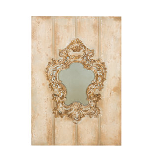 MANOR LUXE Vienna Baroque Rectangle Wood Wall Mirror