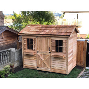CEDARSHED Cabana 9 ft. W x 6 ft. D Western Red Cedar Wood Traditional Storage Shed