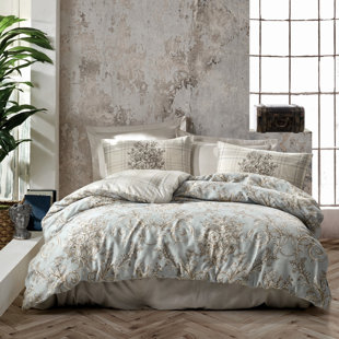 ASIR GROUP INC Cotton Floral Duvet Cover Set