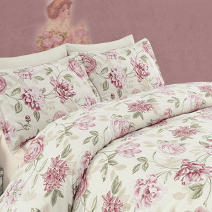 ASIR GROUP INC Cotton Blend Floral Duvet Cover Set