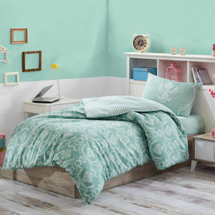 ASIR GROUP INC Cotton Blend Floral Duvet Cover Set
