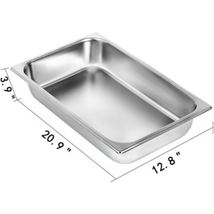 THE PARTY AISLE™ Stainless Steel 55 Rectangle Chafing Dish (Set of 4)