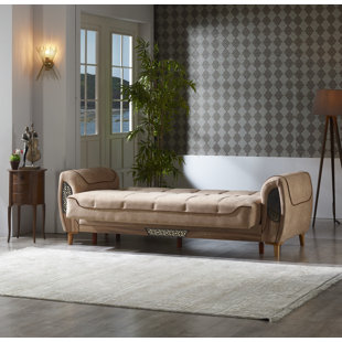 HOMEDORA 90'' Upholstered Sleeper Sofa