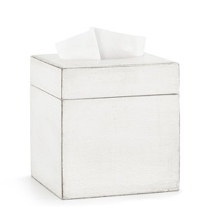LABRAZEL Riviera White Tissue Box Cover