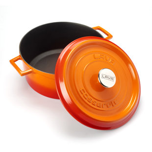 LAVA CAST IRON 7 Quarts Enameled Cast Iron Round (Set of 2)