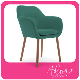 ELLE DECOR Adore Decor Roux Mid-Century Accent Chair for Home Office or Living Room