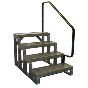 WESTVIEW MANUFACTURING 56" 4 - Step Plastic Lightweight Hot Tub Step