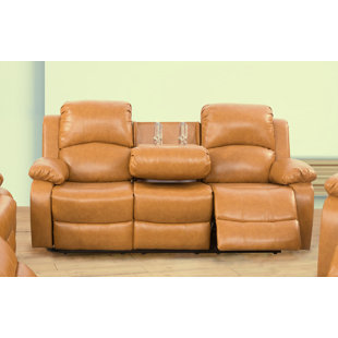 GOLDEN COAST FURNITURE 82'' Wide Faux Leather Manual Standard Recliner