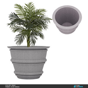 LOS ANGELES CAST STONE Concrete Pot Planter