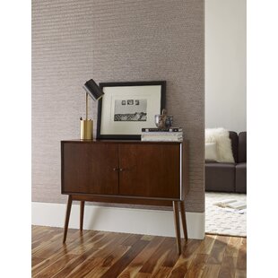 ADORE DECOR Brookline Midcentury Two-Door Storage Cabinet, Compact Console Table or Sideboard