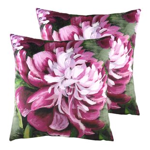 EVANS LICHFIELD Floral Square Throw Cushion (Set of 2)