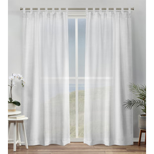 AMALGAMATED TEXTILES Bella Tab Top Sheer Curtain Pair