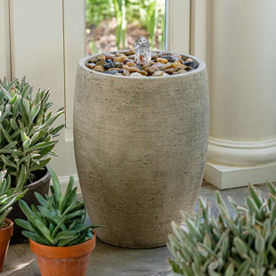 CAMPANIA INTERNATIONAL Soma Hand Crafted Weather Resistant Floor Fountain