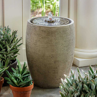 CAMPANIA INTERNATIONAL Soma Hand Crafted Weather Resistant Floor Fountain
