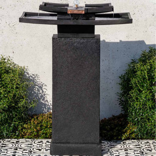 CAMPANIA INTERNATIONAL Katsura Hand Crafted Weather Resistant Floor Fountain