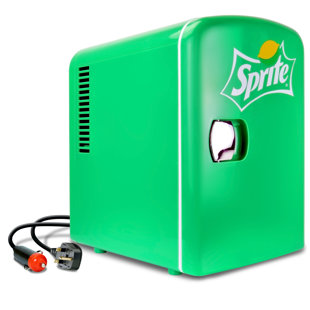 KOOLATRON EUROPE Koolatron Sprite Mini Fridge 4L 6 Can Portable Cooler Warmer for Bedrooms, Green