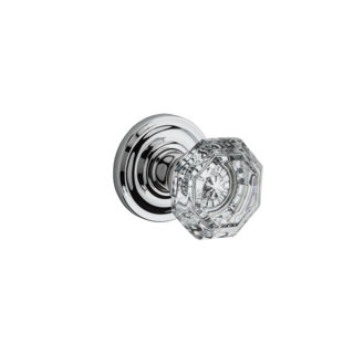 BALDWIN Ellipse Passage Door Knob with Traditional Round Rose