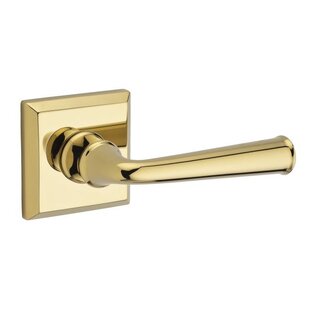 BALDWIN Federal Privacy Door Lever with Traditional Square Rose