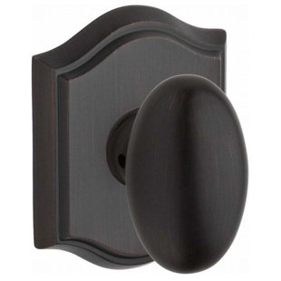BALDWIN Ellipse Single Dummy Door Knob with Arch Rosette