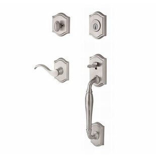 BALDWIN Westcliff Handleset with Deadbolt and Door Lever and Rosette