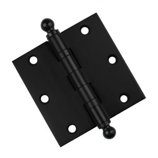 EMBASSY HARDWARE 3.5" H x 3.5" W Solid Brass Ball Bearing Single Butt Door Hinge
