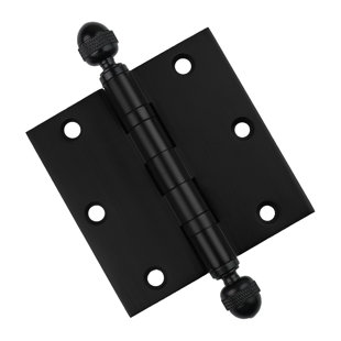 EMBASSY HARDWARE 3.5" H x 3.5" W Solid Brass Ball Bearing Single Butt Door Hinge