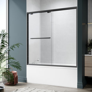 Elegant Bathtub 62" H Framed Shower Door