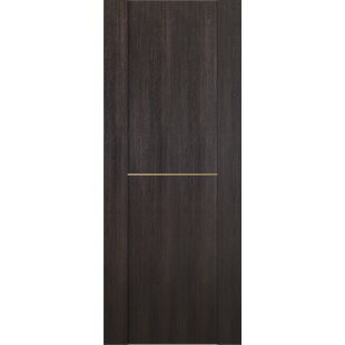 BELLDINNI Avon 01 1H GOLD 79.37'' Solid + Manufactured Wood Paneled Slab Door