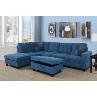 STAR HOME LIVING CORP 2 - Piece Velvet Sectional