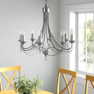 THREE POSTS Arness 8-Light Candle Style Chandelier