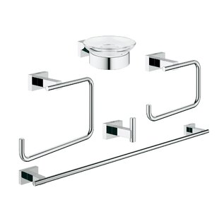 GROHE Essentials Cube 5 - Piece Bathroom Hardware Set