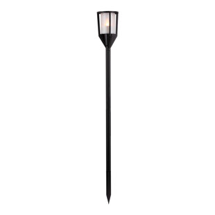 EVERLASTING GLOW 38 In H Black Solarillumaflame Yard Stake Torch Lantern