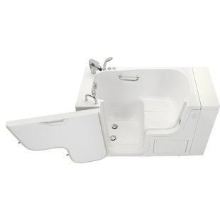 ELLA WALK IN BATHS 52'' x 26'' Walk-in Whirlpool Acrylic Bathtub with Faucet
