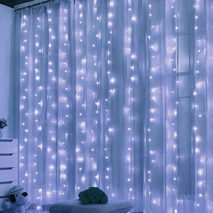 THE PARTY AISLE™ Pinesdale Indoor 300 - Bulb 118'' Plug-in LED Curtain String Light