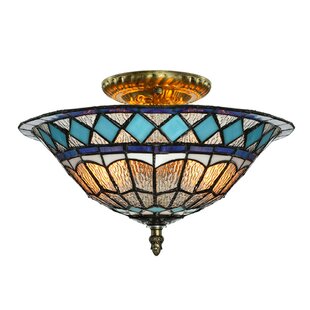 KWOKING 2 - Light 12'' Shaded Flush Mount