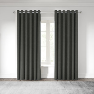 NALU NICOLE SCHERZINGER Kalo Polyester Room Darkening Grommet / Eyelet Curtain Pair (Set of 2)