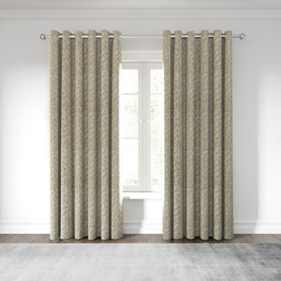 NALU NICOLE SCHERZINGER Hana Polyester Room Darkening Grommet / Eyelet Curtain Pair (Set of 2)