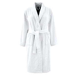 NALU NICOLE SCHERZINGER Koko Cotton Velour Mid-Calf Bathrobe with Pockets