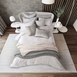 NALU NICOLE SCHERZINGER Koa Cotton Blend Solid Colour Duvet Cover