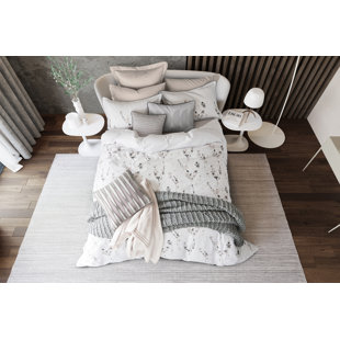 NALU NICOLE SCHERZINGER Palawan Blossom Sateen 200 TC Reversible Duvet Cover Set