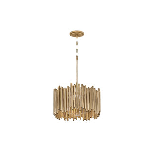 HINKLEY Roca 20" Three-Light Hand-Painted Modern Chandelier by Lisa McDennon