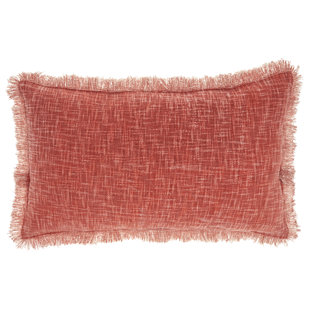 NICOLE CURTIS ZH017-014024 Fringed Cotton Throw Pillow