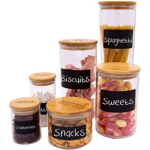 MASTERS & BURRELL Glass Jar - Set of 6