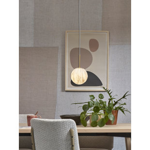 ITS ABOUT ROMI CARRARA 1 - Light Single Globe Pendant with Rope Accents