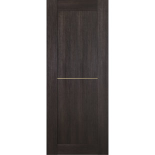 BELLDINNI 79.37'' Solid + Manufactured Wood Paneled Slab Door