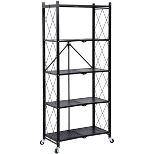 JASIAK RISTO Storage Shelving Kitchen Cart With Wheels